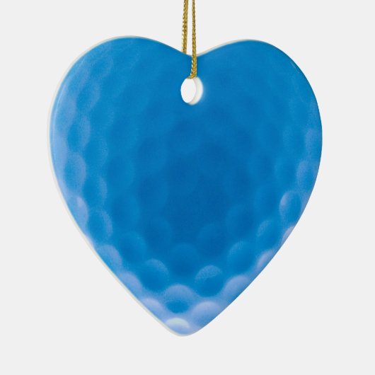 Golf Ball Texture Dimples Arctic Blue Keramisch Ornament (Rechts)