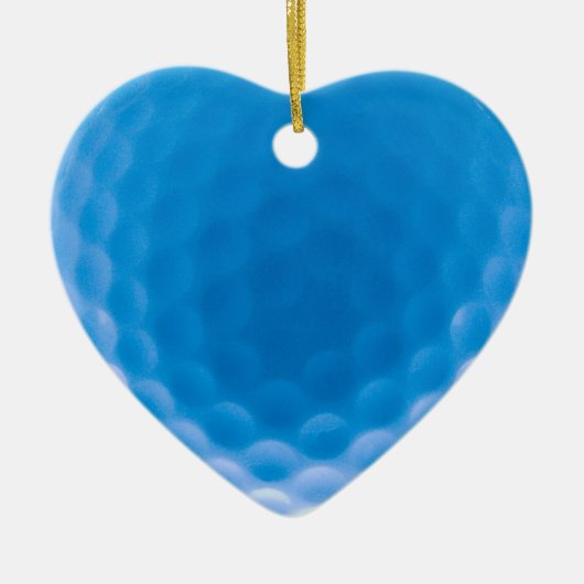 Golf Ball Texture Dimples Arctic Blue Keramisch Ornament (Voorkant)