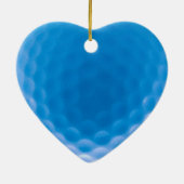 Golf Ball Texture Dimples Arctic Blue Keramisch Ornament (Achterkant)