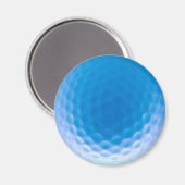 Golf Ball Texture Dimples Arctic Blue Magneet (Voorkant / Achterkant)