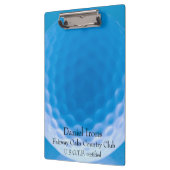 Golf Ball Texture Dimples Arctic Blue_personalized Klembord (Links)