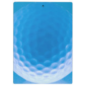 Golf Ball Texture Dimples Arctic Blue_personalized Klembord (Achterkant)