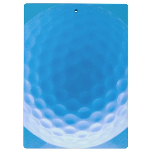 Golf Ball Texture Dimples Arctic Blue_personalized Klembord (Achterkant)
