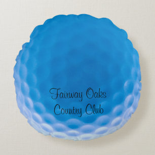 Golf Ball Texture Dimples Arctic Blue_personalized Rond Kussen
