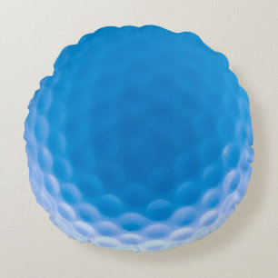 Golf Ball Texture Dimples Arctic Blue Rond Kussen