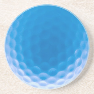 Golf Ball Texture Dimples Arctic Blue Zandsteen Onderzetter