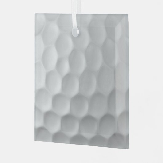 Golf Ball Texture Glas Ornament (Voorkant links)