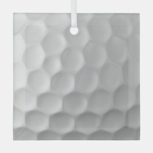 Golf Ball Texture Glas Ornament (Voorkant)