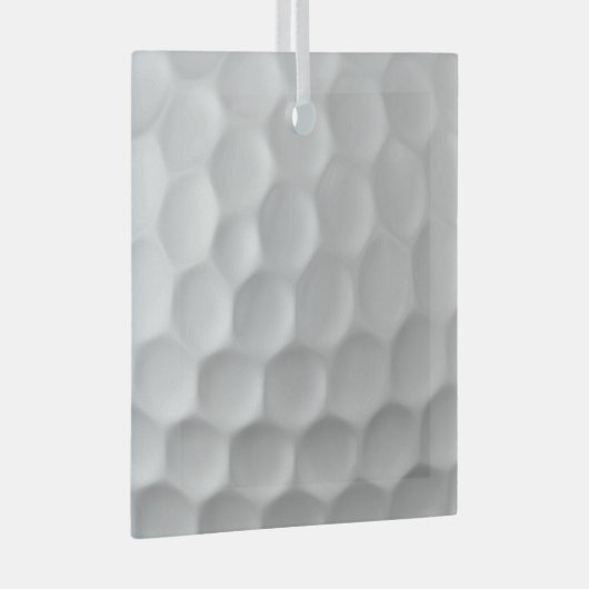 Golf Ball Texture Glas Ornament (Voorkant Rechts)