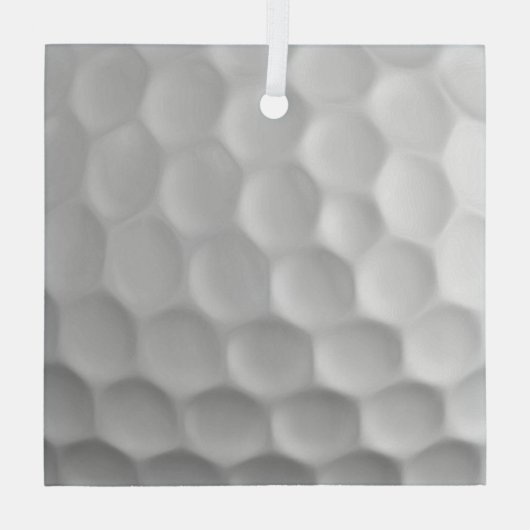 Golf Ball Texture Glas Ornament (Achterkant)