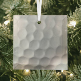 Golf Ball Texture Glas Ornament