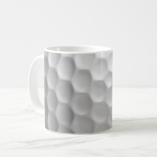 Golf Ball Texture Koffiemok (Voorkant links)