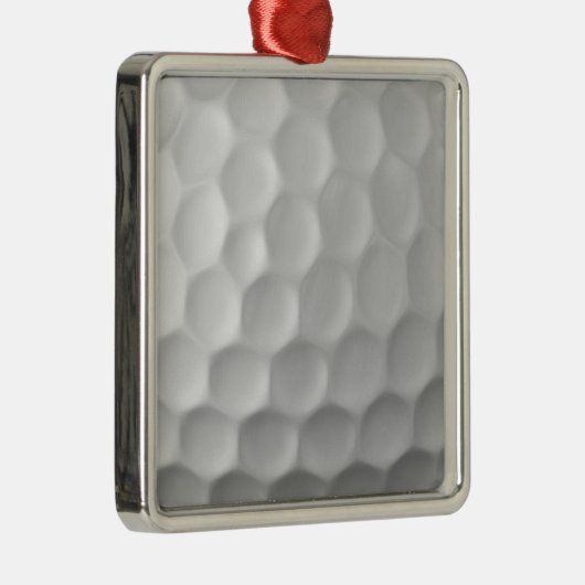 Golf Ball Texture Metalen Ornament (Rechts)