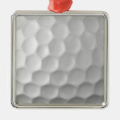 Golf Ball Texture Metalen Ornament (Voorkant)