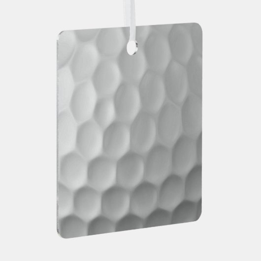 Golf Ball Texture Metalen Ornament (Voorkant Rechts)