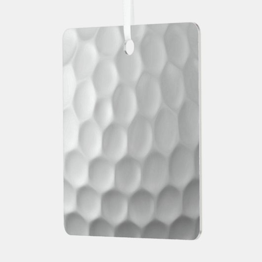Golf Ball Texture Metalen Ornament (Voorkant links)