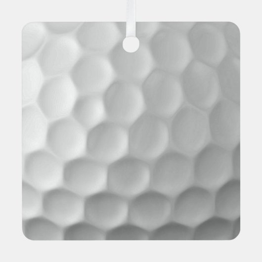 Golf Ball Texture Metalen Ornament (Voorkant)