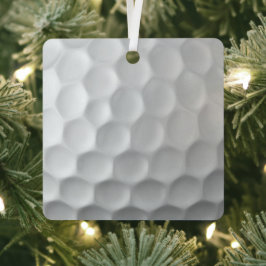 Golf Ball Texture Metalen Ornament