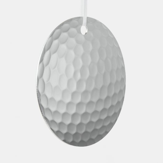 Golf Ball Texture Metalen Ornament (Voorkant Rechts)