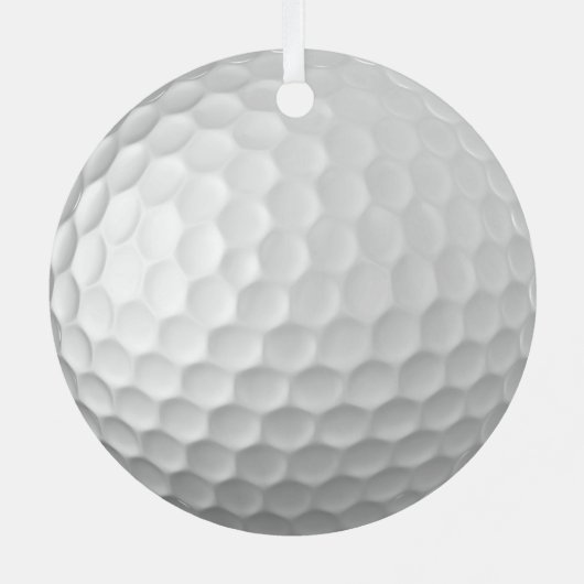 Golf Ball Texture Metalen Ornament (Achterkant)