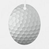 Golf Ball Texture Metalen Ornament (Voorkant)