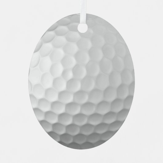Golf Ball Texture Metalen Ornament (Voorkant)