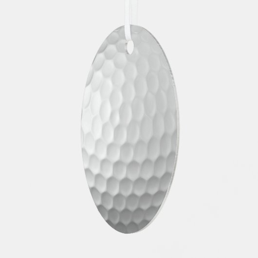 Golf Ball Texture Metalen Ornament (Voorkant links)