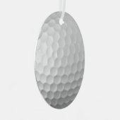 Golf Ball Texture Metalen Ornament (Voorkant Rechts)