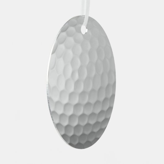Golf Ball Texture Metalen Ornament (Voorkant Rechts)