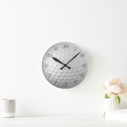 Golf Ball Texture Ronde Klok (Huis)