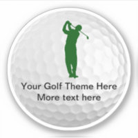 Golf Ball thema Golf Uitgesneden