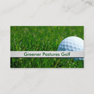 Golf Ball Theme Sports Visitekaartje