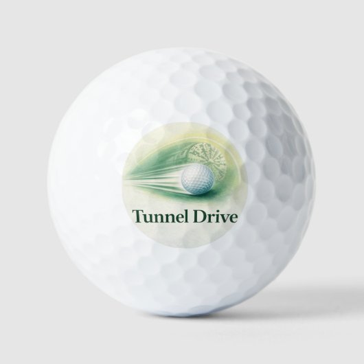 Golf Ball | Tunnel Drive Speed Trail Design Golfballen (Voorkant)