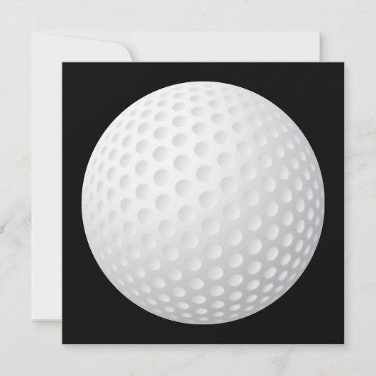 Golf Ball-uitnodiging Kaart (Voorkant)