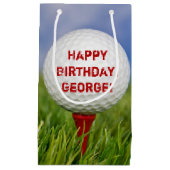 Golf Ball Verjaardag Klein Cadeauzakje (Voorkant)