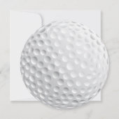Golf Ball Verjaardagsfeest Kaart (Achterkant)