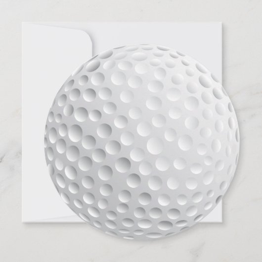 Golf Ball Verjaardagsfeest Kaart (Achterkant)