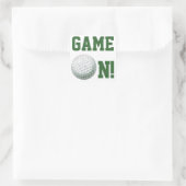 Golf Ball Vierkante Sticker (Tas)
