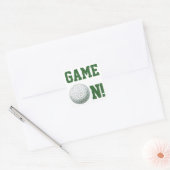 Golf Ball Vierkante Sticker (Envelop)