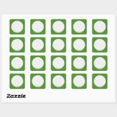 Golf Ball Vierkante Sticker (Vel)