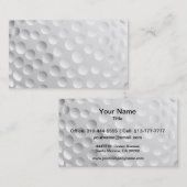 Golf Ball Visitekaartje (Voorkant / Achterkant)