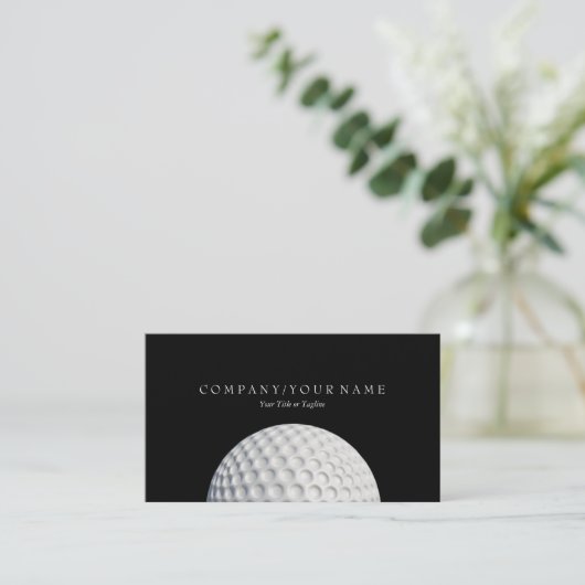 Golf Ball Visitekaartje (Staand voorkant)
