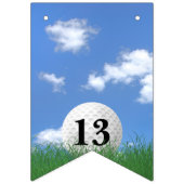 Golf Ball voor 13e verjaardag Bunting Flags Vlaggetjes (Eerste vlag)
