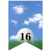 Golf Ball voor 16e verjaardag Bunting Flags Vlaggetjes (Tweede vlag)