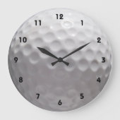 Golf Ball Wall klok met cijfers (Voorkant)