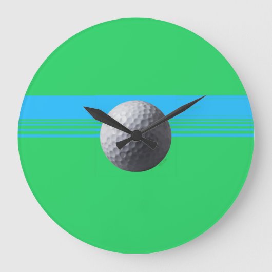 Golf Ball-wandklok Grote Klok (Voorkant)