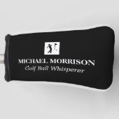 Golf Ball Whisperer Persoonlijke naam Golf Head Co Golfheadcover (Voorkant)