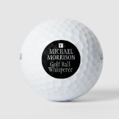 Golf Ball Whisperer Persoonlijke naam Golfballen (Voorkant)