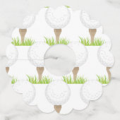 Golf Ball Wijnglaslabel (Voorkant)