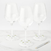 Golf Ball Wijnglaslabel (Set)